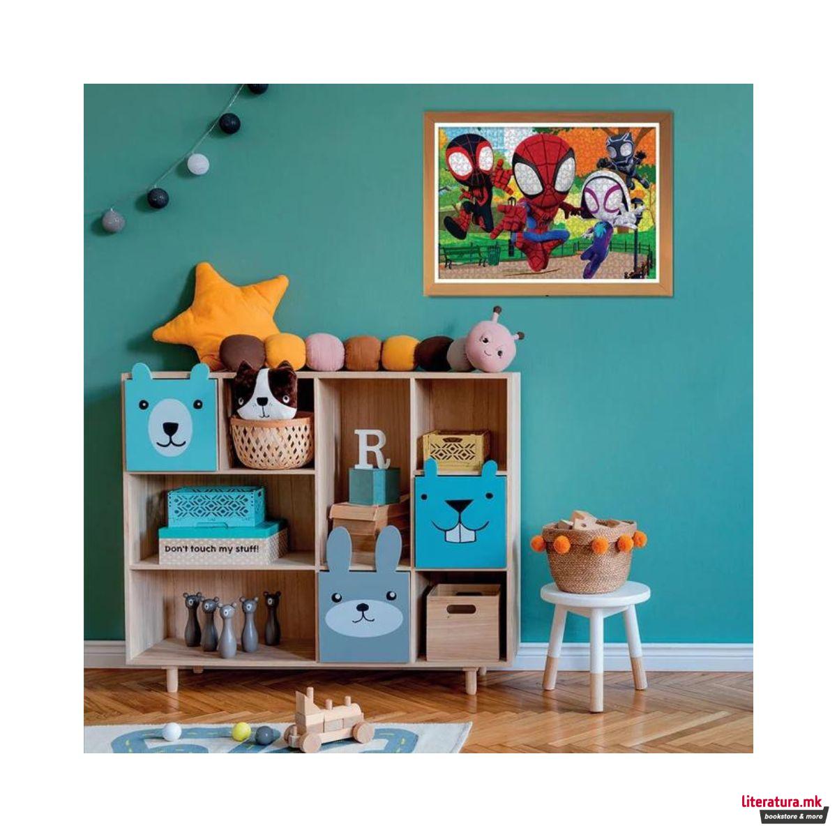 Двострана сложувалка - боенка, Marvel, Spidey - Amazing Friends, 104 парчиња 