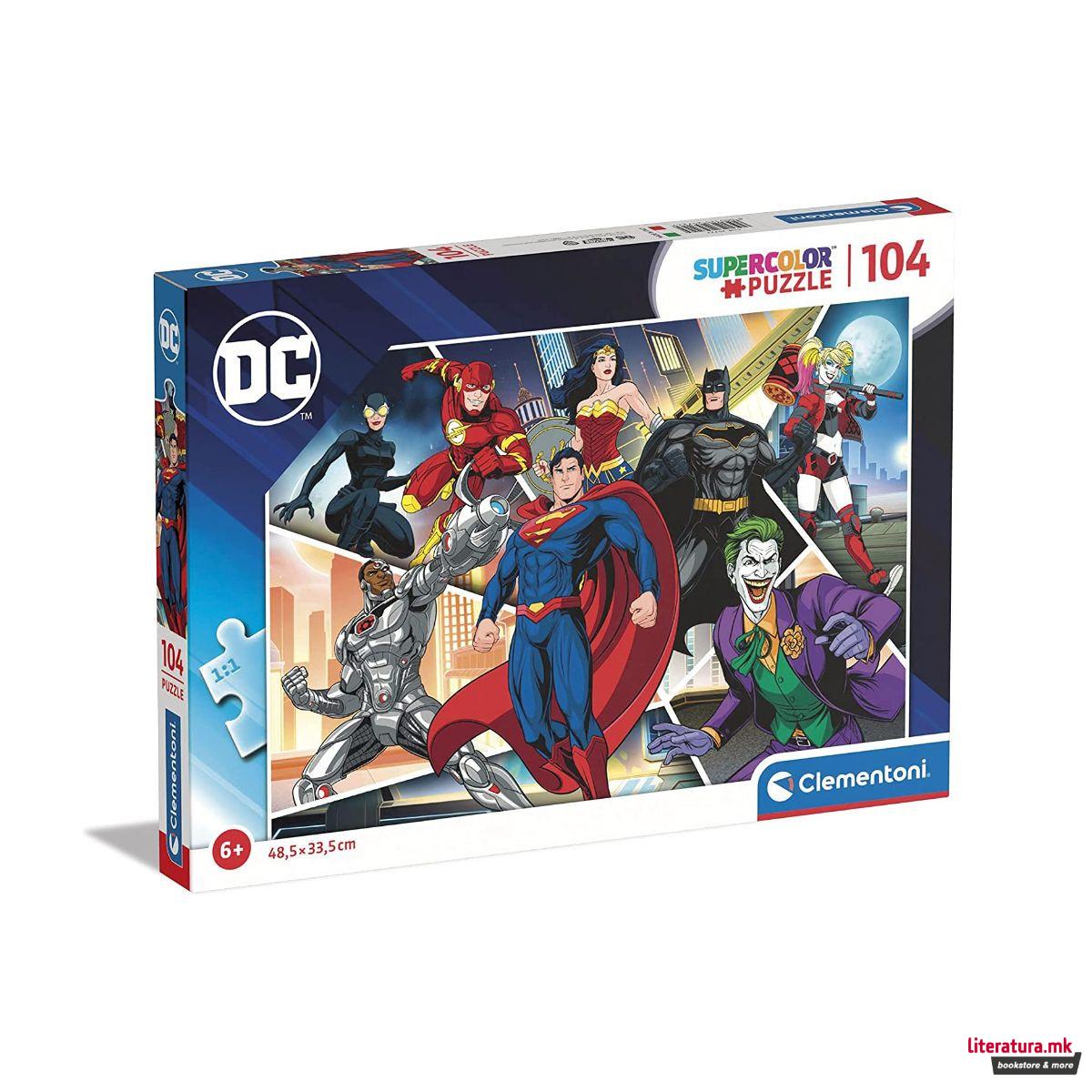 Сложувалка, DC, Superheroes, 104 XXL парчиња 