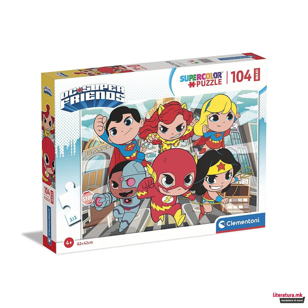 Сложувалка, DC, Super Friends - Maxi, 104 парчиња 