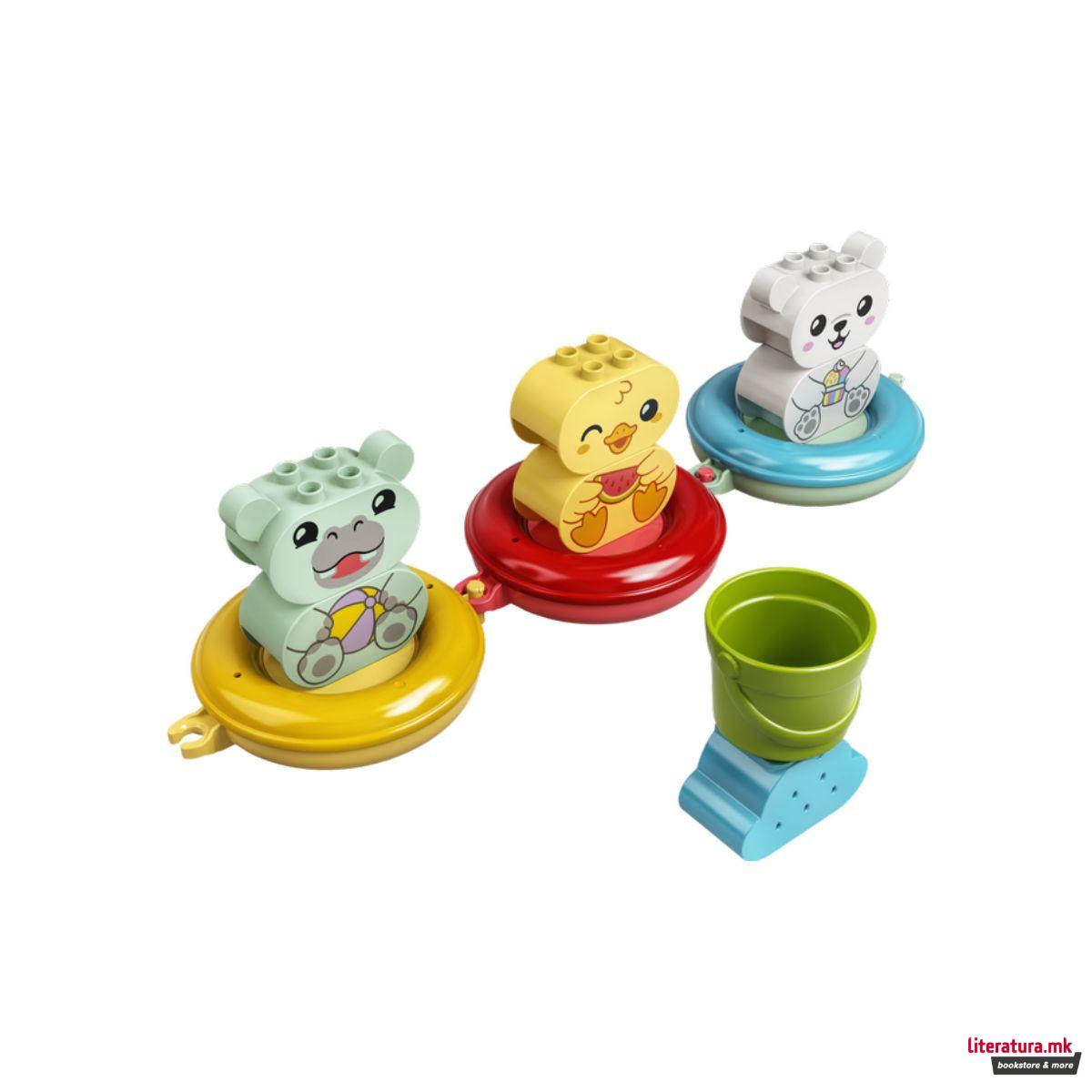 LEGO коцки, Duplo Bath Time Fun - Floating Animal Train 