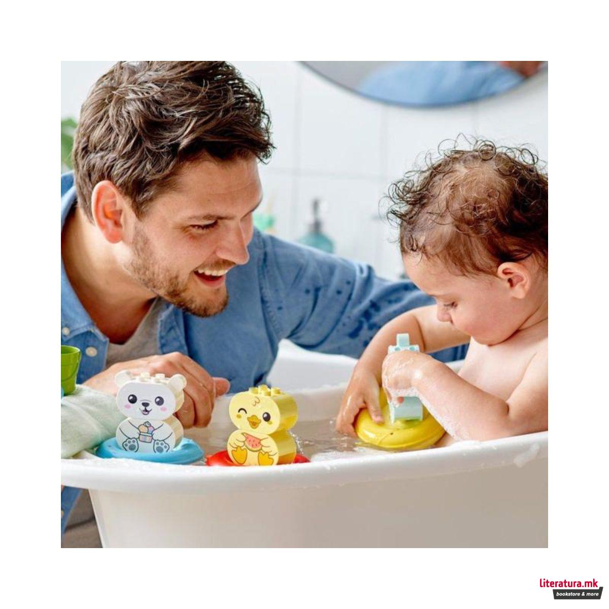 LEGO коцки, Duplo Bath Time Fun - Floating Animal Train 