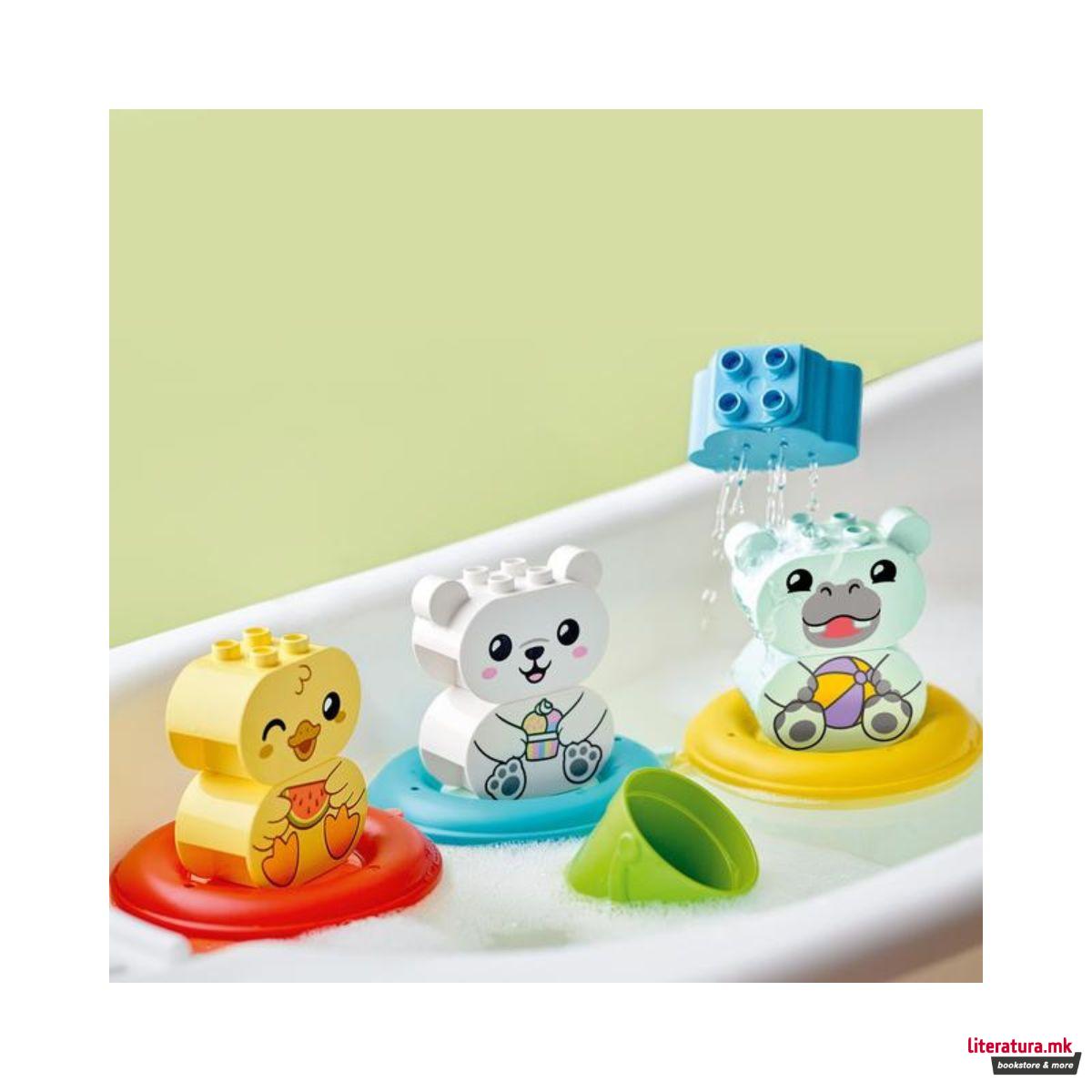 LEGO коцки, Duplo Bath Time Fun - Floating Animal Train 