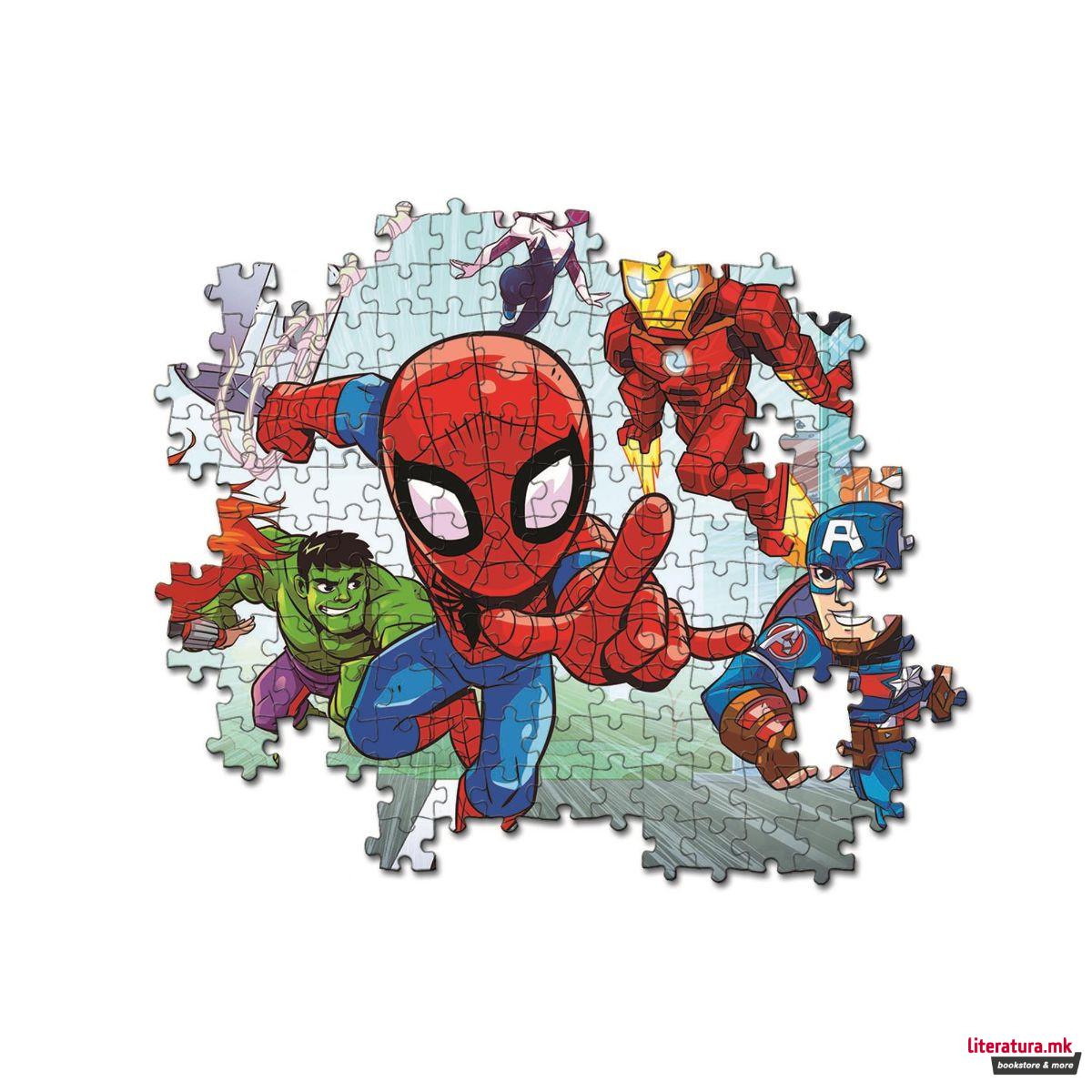 Двострана сложувалка - боенка, Marvel, Superhero Adventures, 60 парчиња 