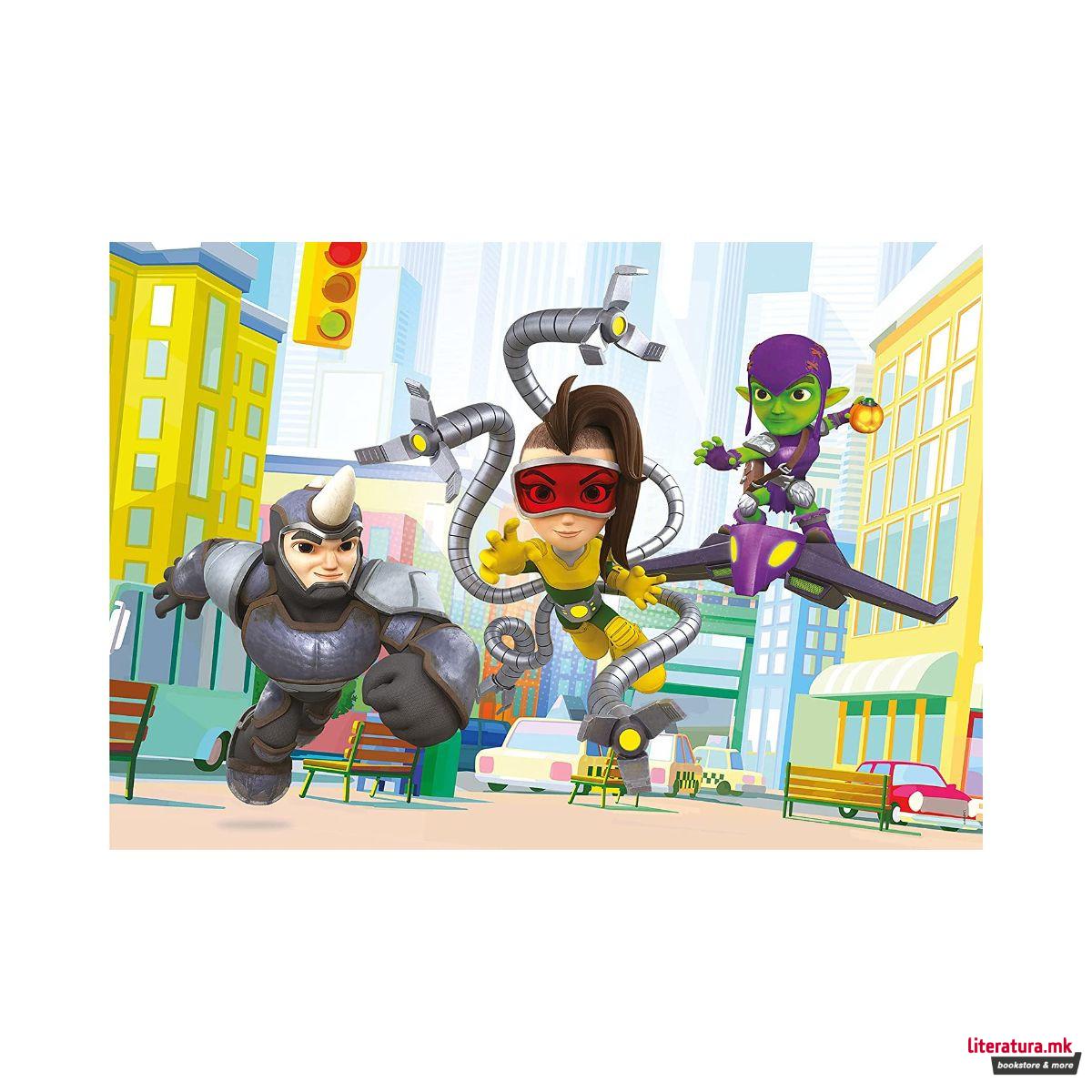 Сложувалка 2 во 1, Marvel, Spidey - Amazing Friends, 2 x 20 парчиња 