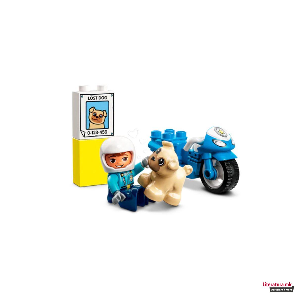 LEGO коцки, Duplo, Police Motorcycle 