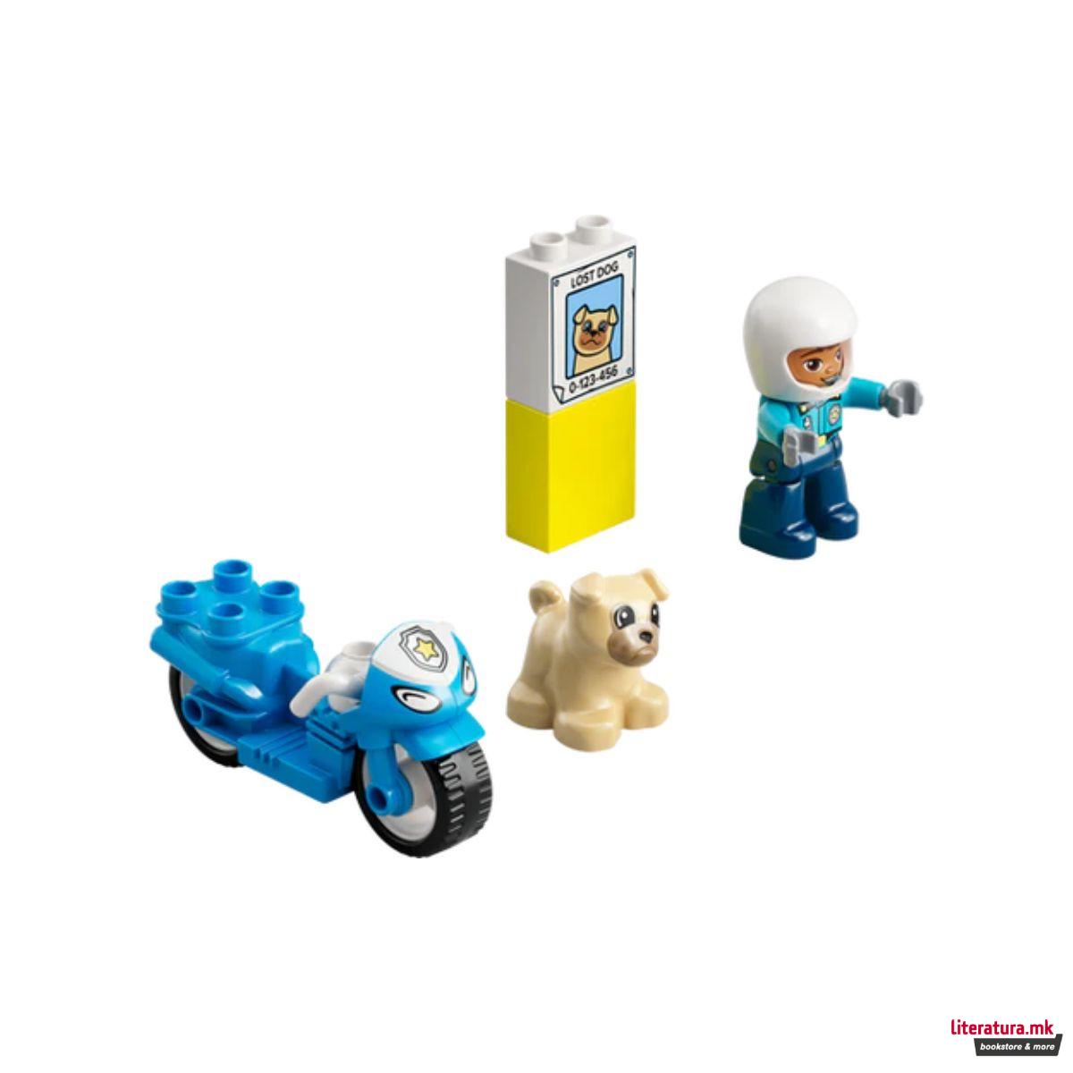 LEGO коцки, Duplo, Police Motorcycle 