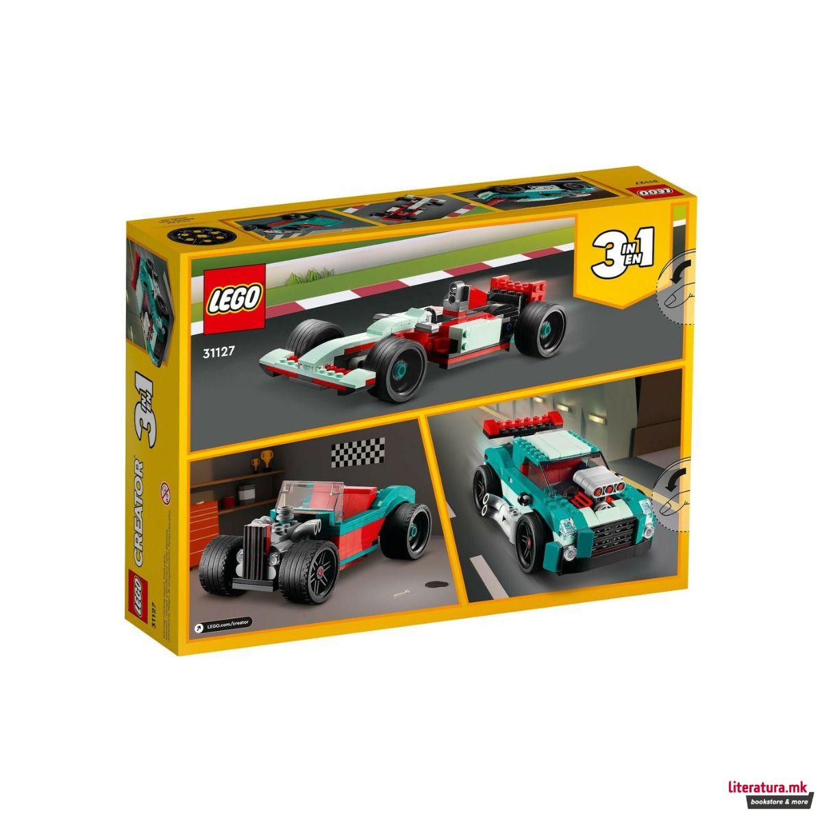 LEGO коцки, Creator 3 in 1, Street Racer