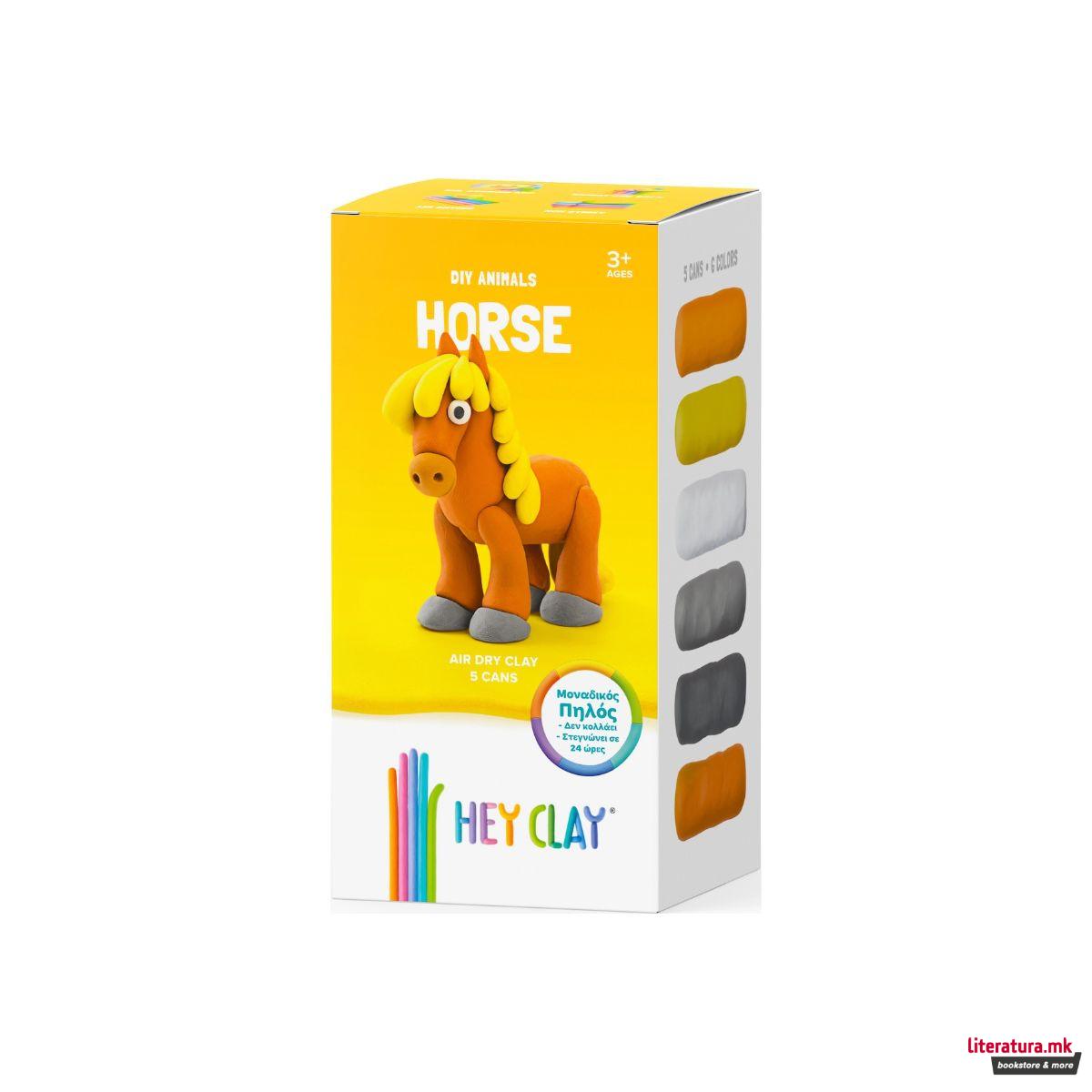 Сет за изработка со глина, Claymates - Коњ 