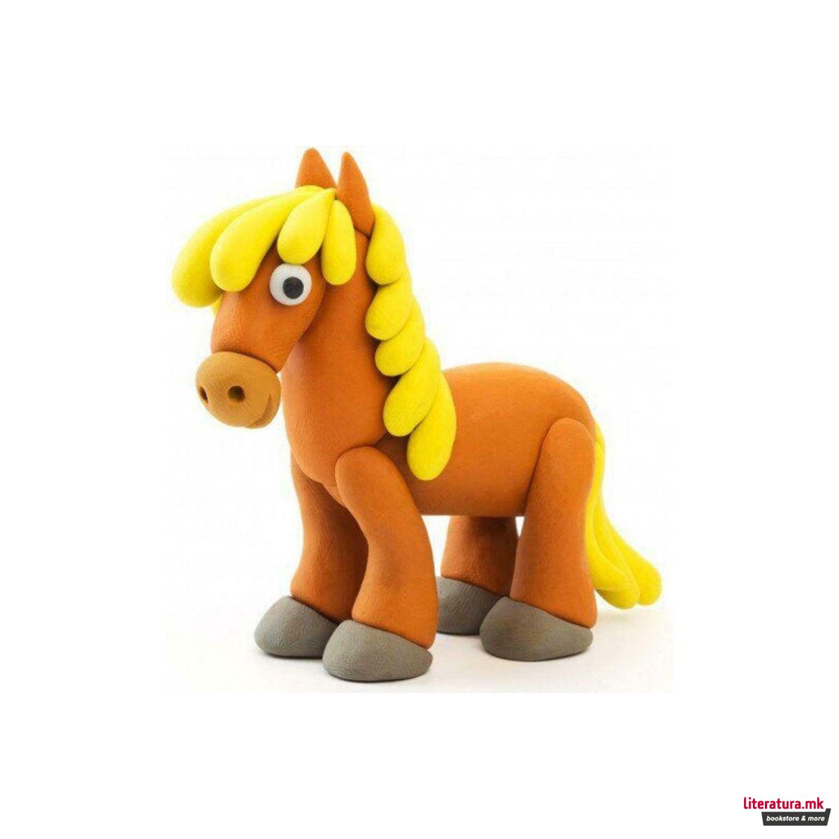 Сет за изработка со глина, Claymates - Коњ 