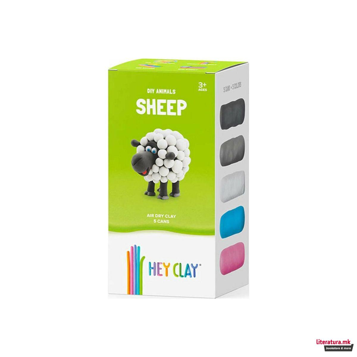Сет за изработка со глина, Claymates - Овца 
