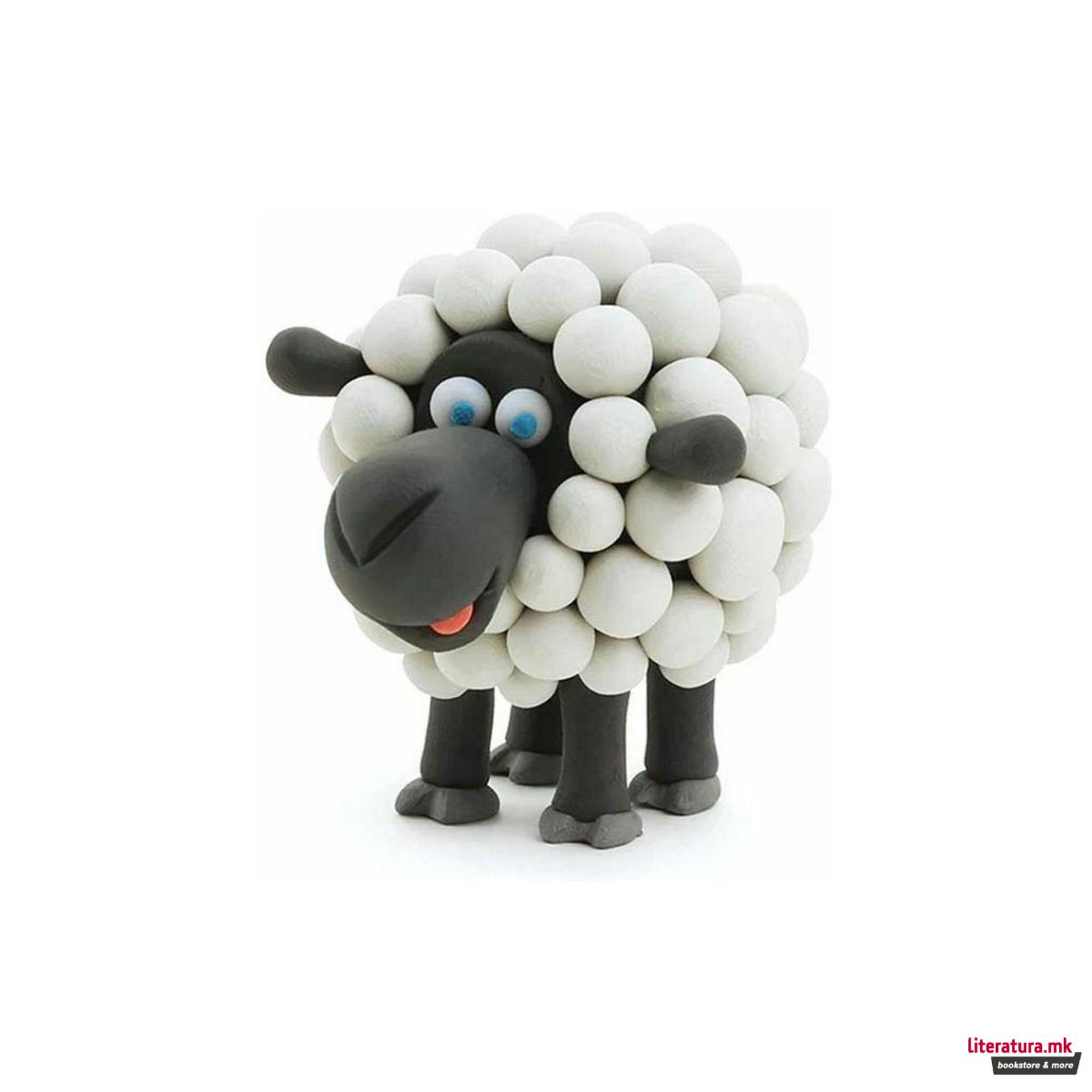 Сет за изработка со глина, Claymates - Овца 