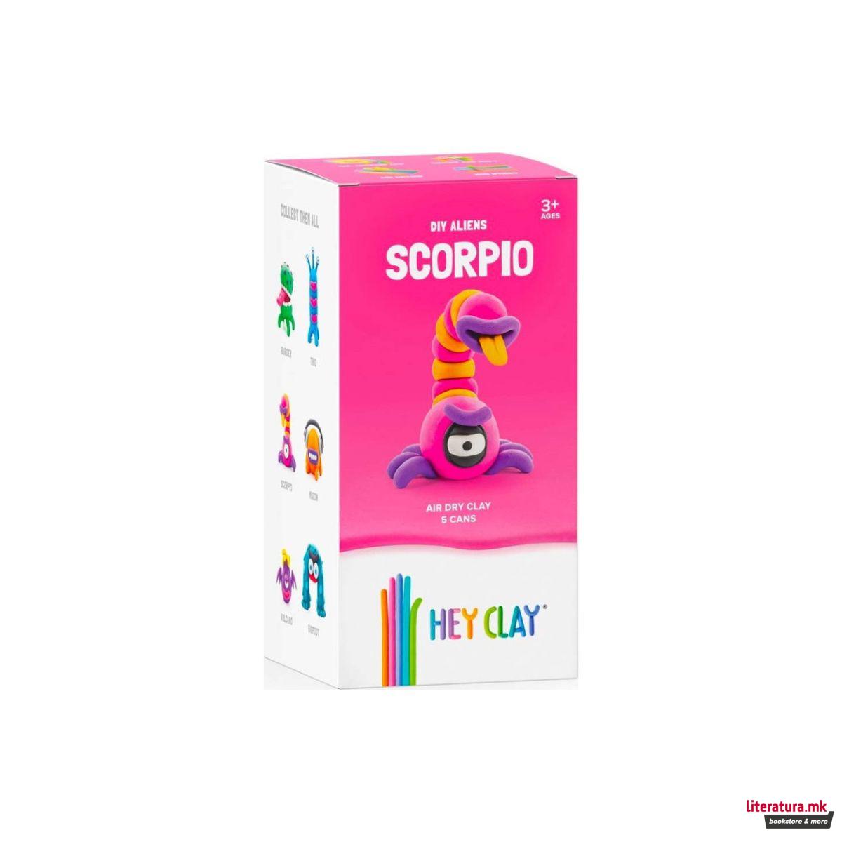 Сет за изработка со глина, Claymates - Скорпија 