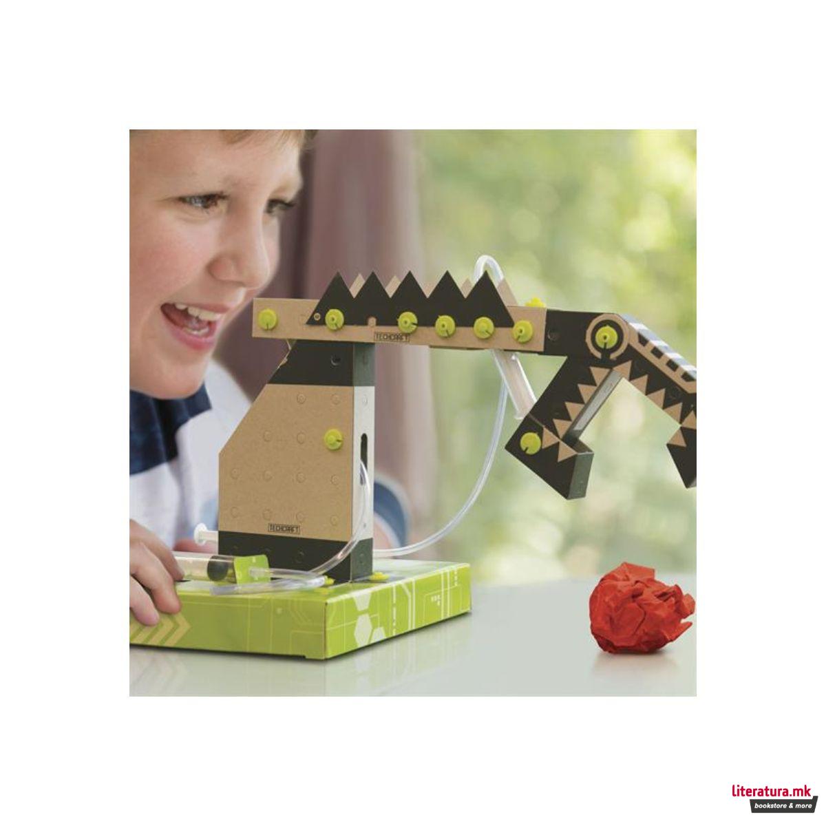 STEM сет, Green Science, Techcraft - Pneumatic Robot Arm 