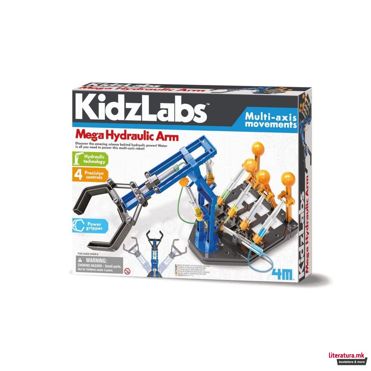 STEM сет, Kidz Labs, Mega Hydraulic Arm 