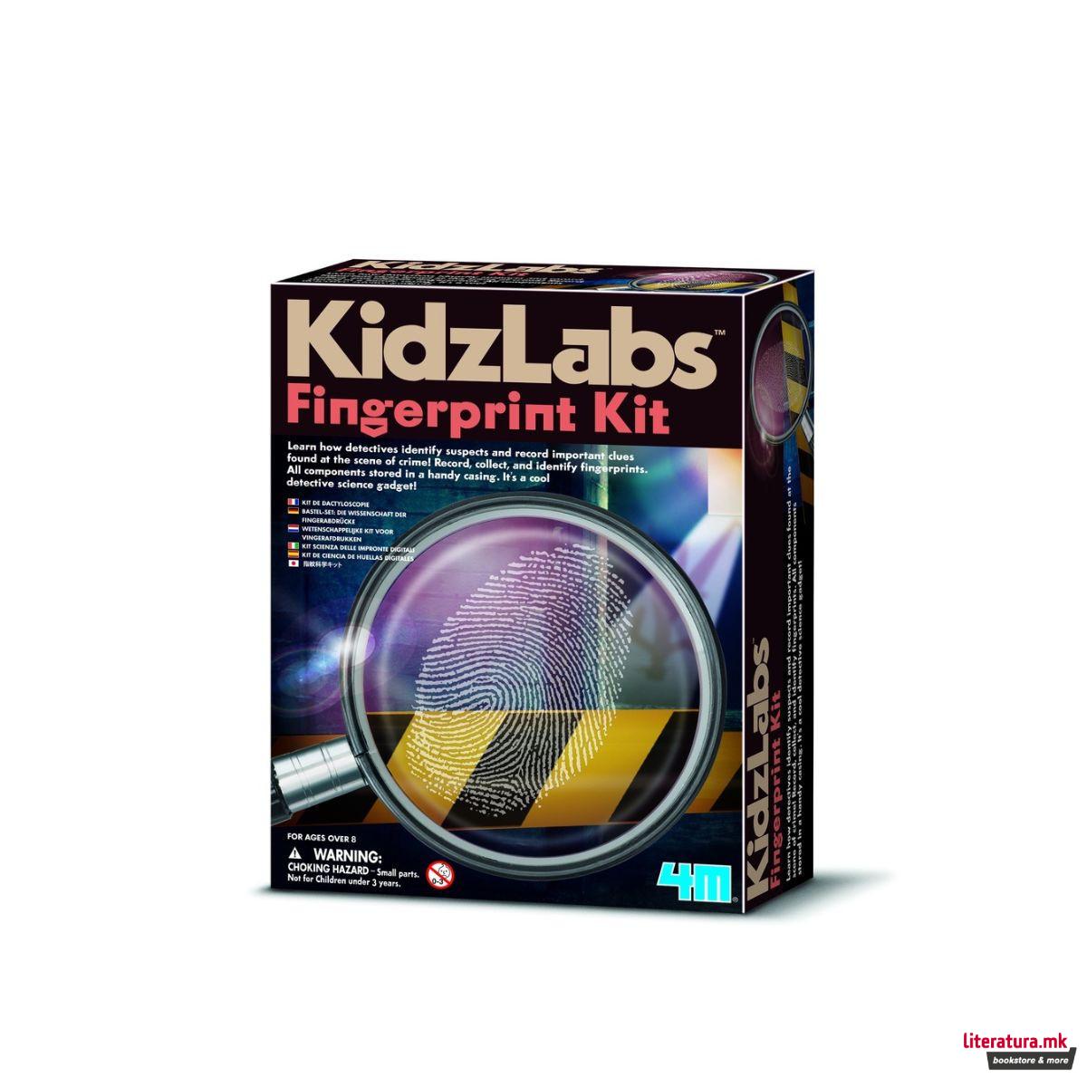STEM сет, Kidz Labs, Fingerprint Kit 