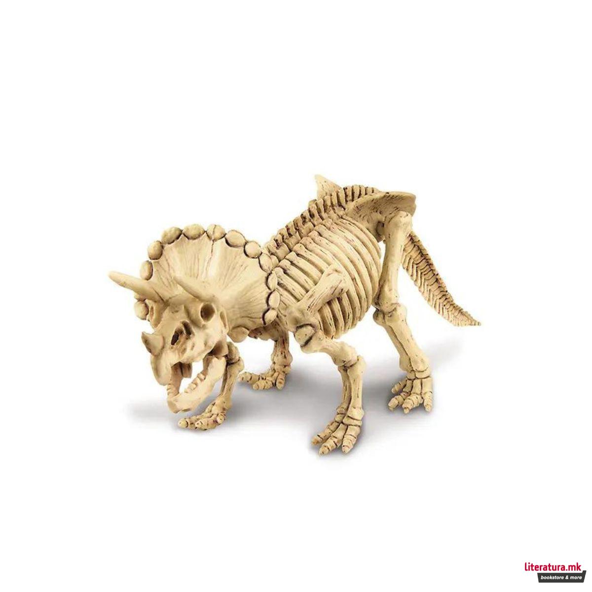 STEM сет, Kidz Labs, Dig a Dinosaur Skeleton - Triceratops 