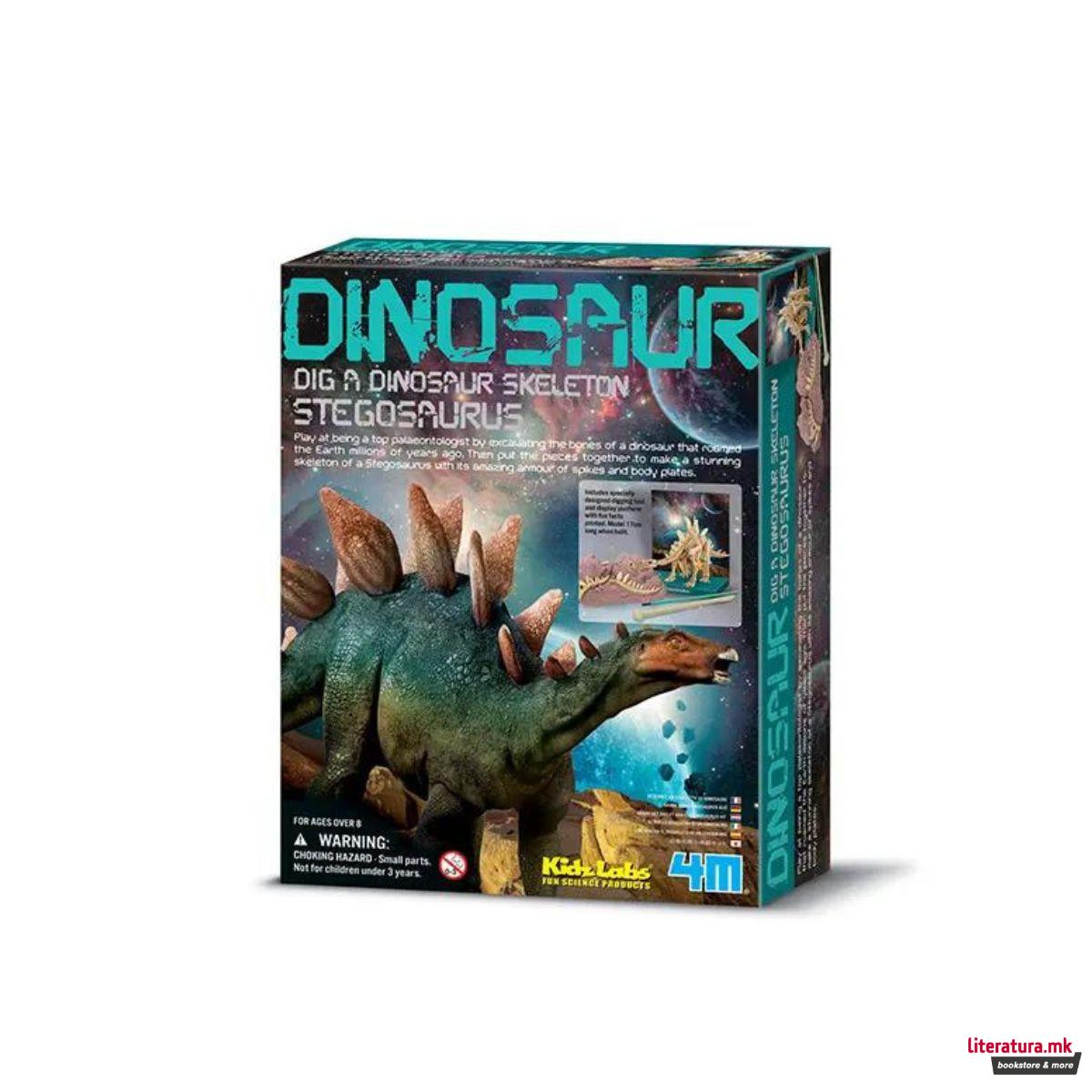 STEM сет, Kidz Labs, Dig a Dinosaur Skeleton - Stegosaurus 