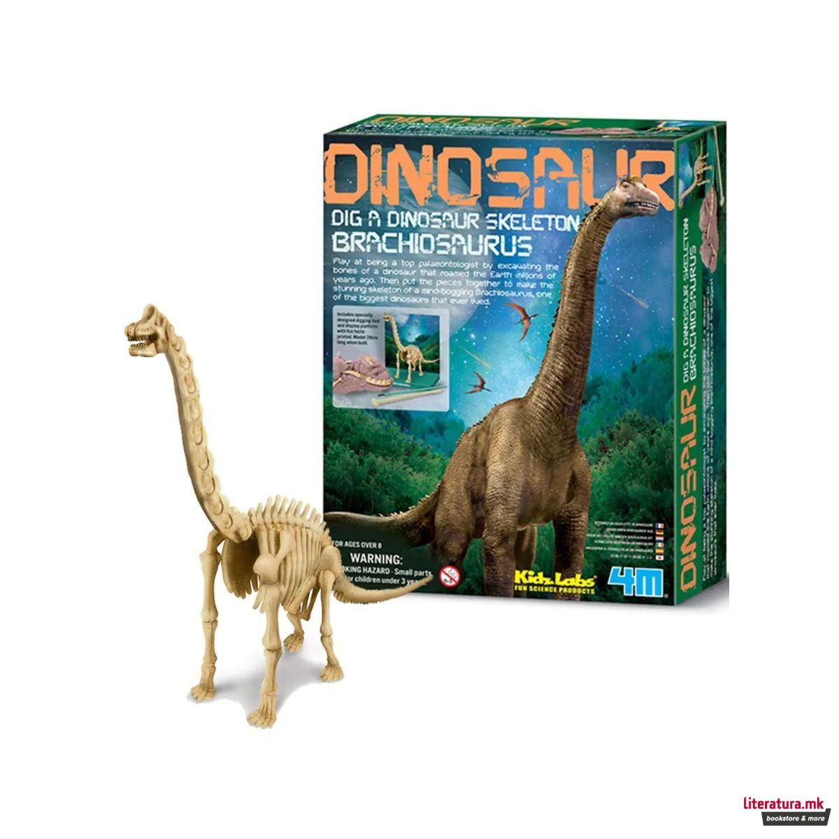 STEM сет, Kidz Labs, Dig a Dinosaur Skeleton - Brachiosaurus 