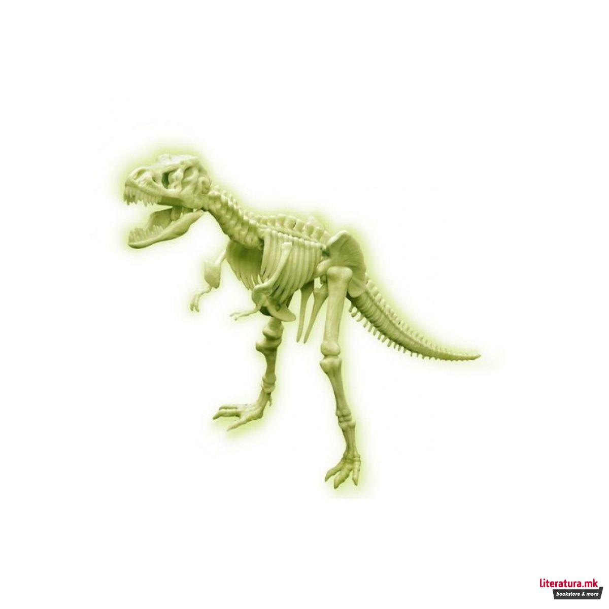 Светлечка фигура, Sci:Bits, Glow T-Rex Skeleton 
