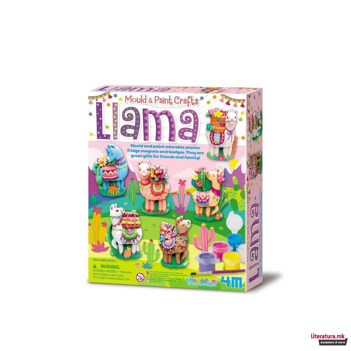 Сет за изработка, Mould & Paint Crafts, Llama 