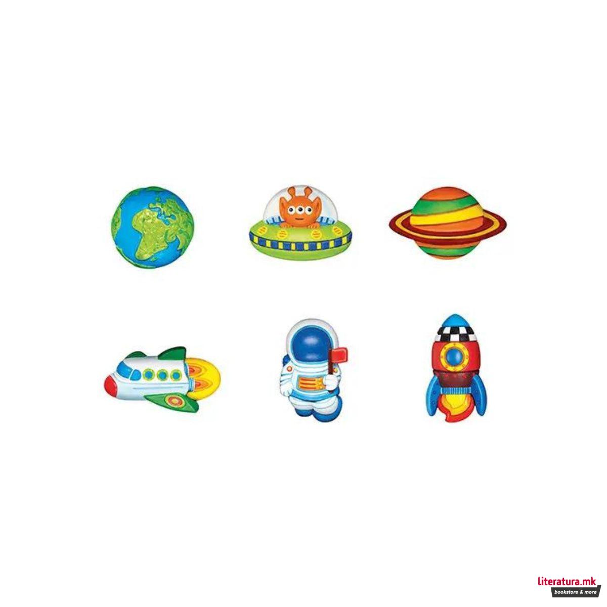 Сет за изработка, Glow in the Dark Mould and Paint, Space 