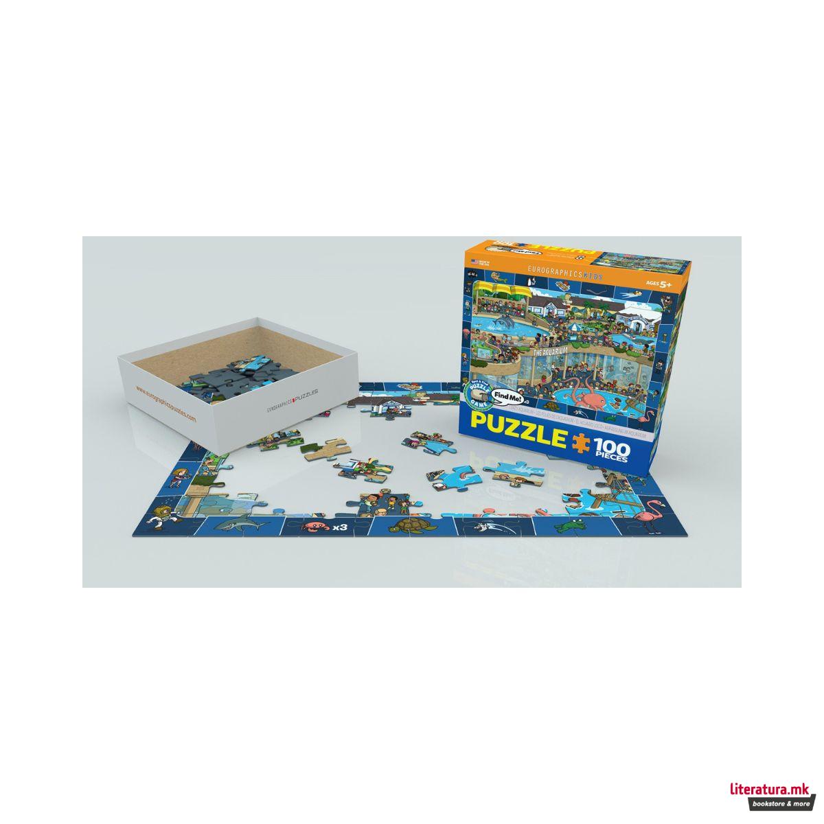 Сложувалка, Spot & Find - Crazy Aquarium, 100 парчиња 