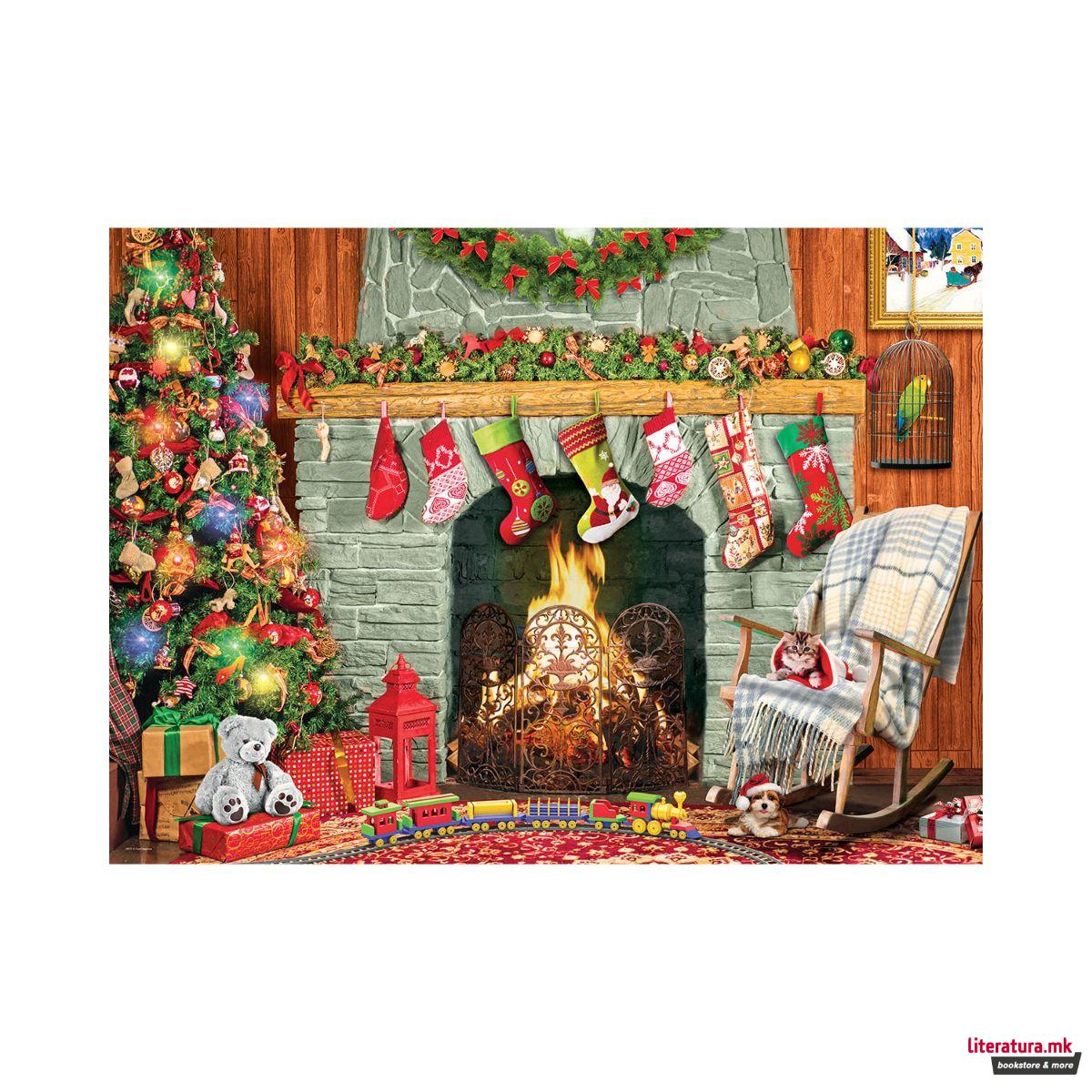 Сложувалка, Christmas by the Fireplace, 500 големи парчиња 