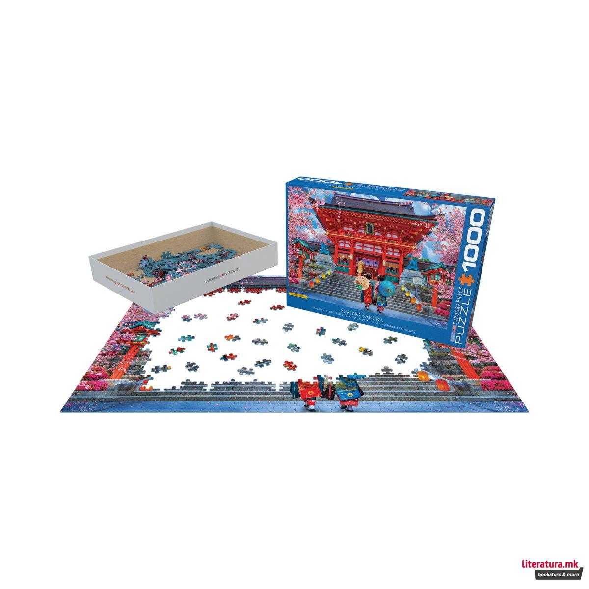 Сложувалка, Spring Sakura - David McLean, 1000 парчиња 