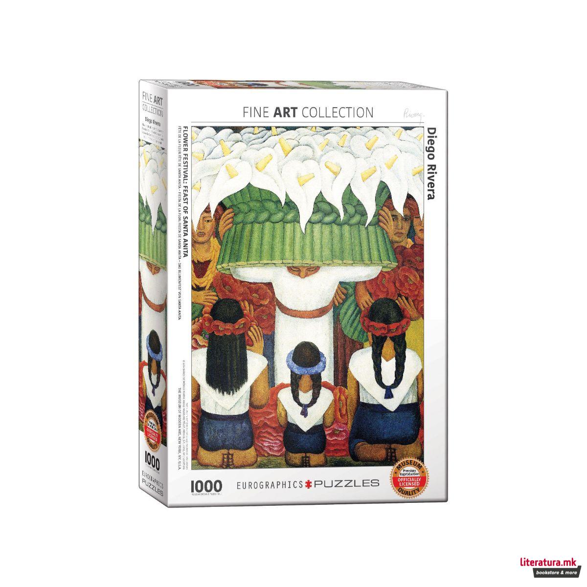 Сложувалка, Flower Festival Feast of Saint Anita - Diego Rivera, 1000 парчиња 