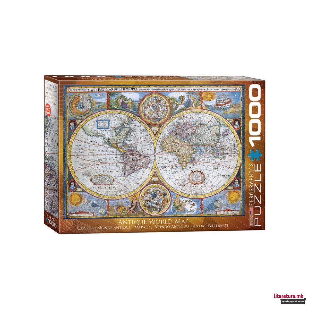 Сложувалка, Antique World Map, 1000 парчиња 