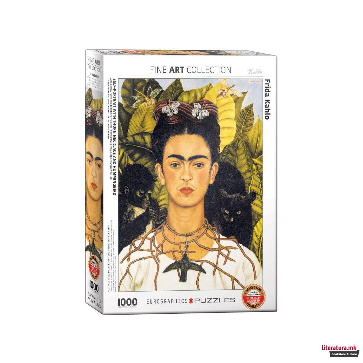 Сложувалка, Frida Kahlo - Self Portrait with Thorn Necklace and Hummingbrid, 1000 парчиња