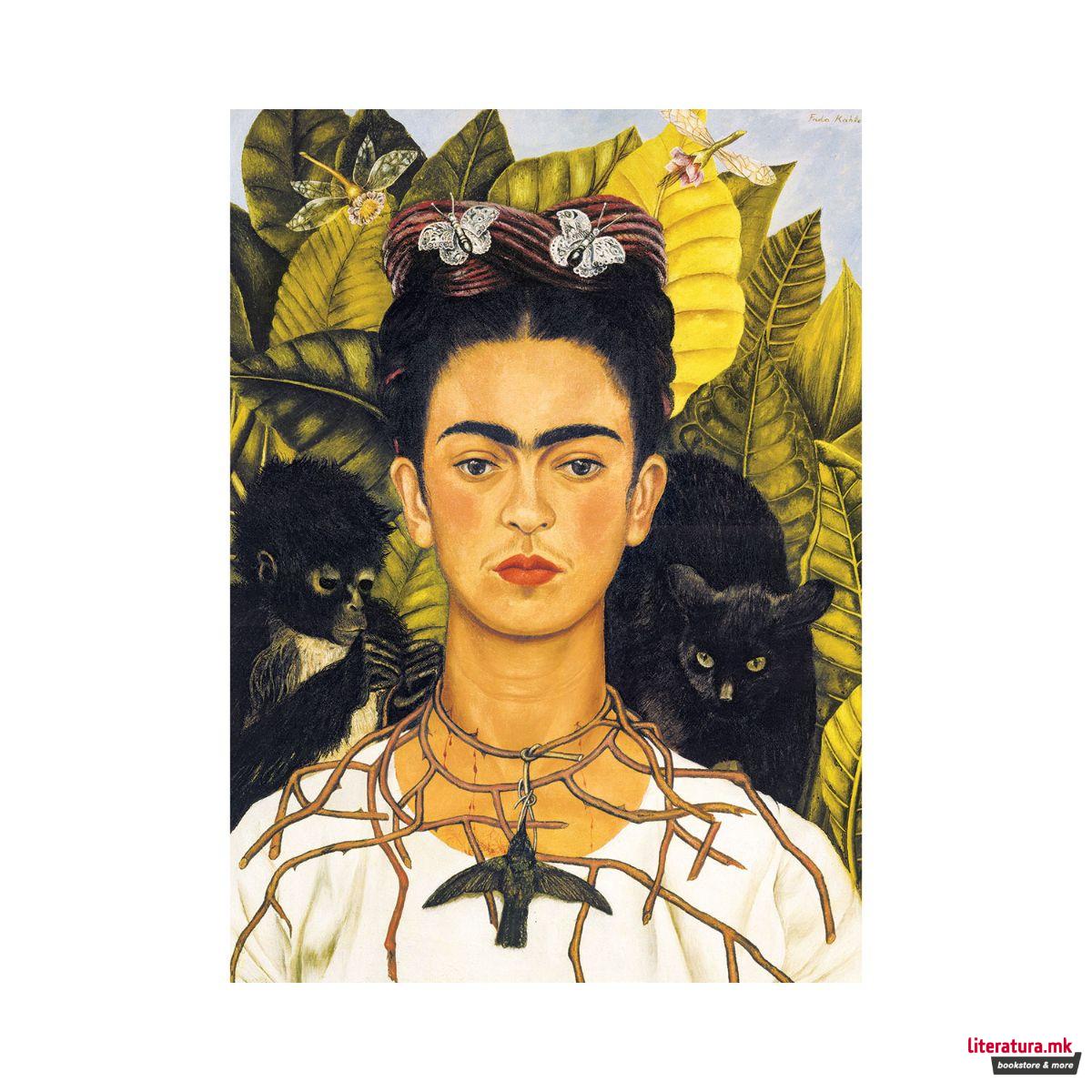 Сложувалка, Frida Kahlo - Self Portrait with Thorn Necklace and Hummingbrid, 1000 парчиња