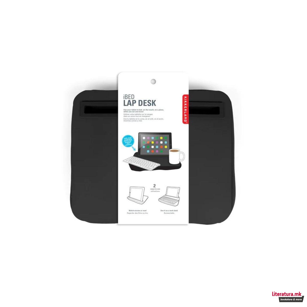 Држач за таблет за во скут, iBed Lap Desk, црн 