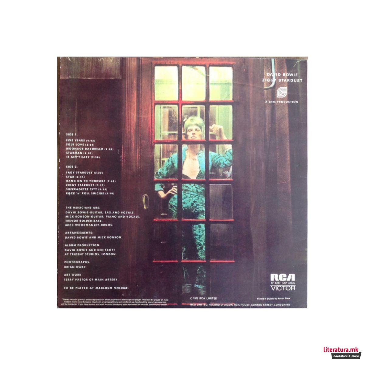 Винил, David Bowie - The Rise and Fall of Ziggy Stardust and the Spiders (1972) 