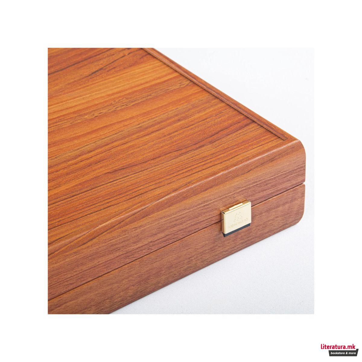 Сет за табла, Handcrafted Mahogany Replica, голем 