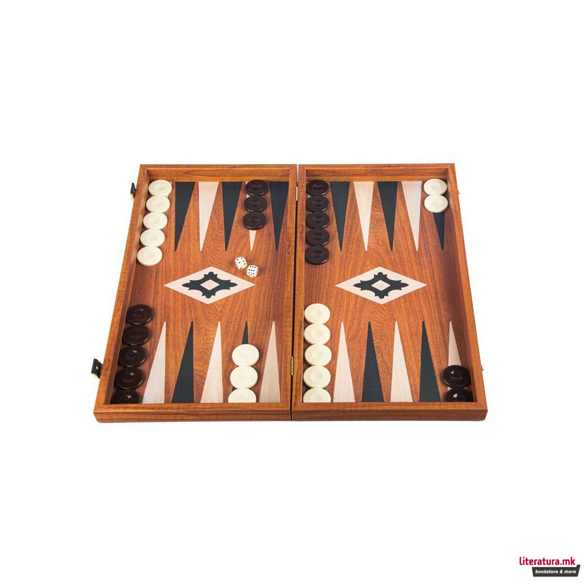 Сет за табла, Handcrafted Mahogany Replica 