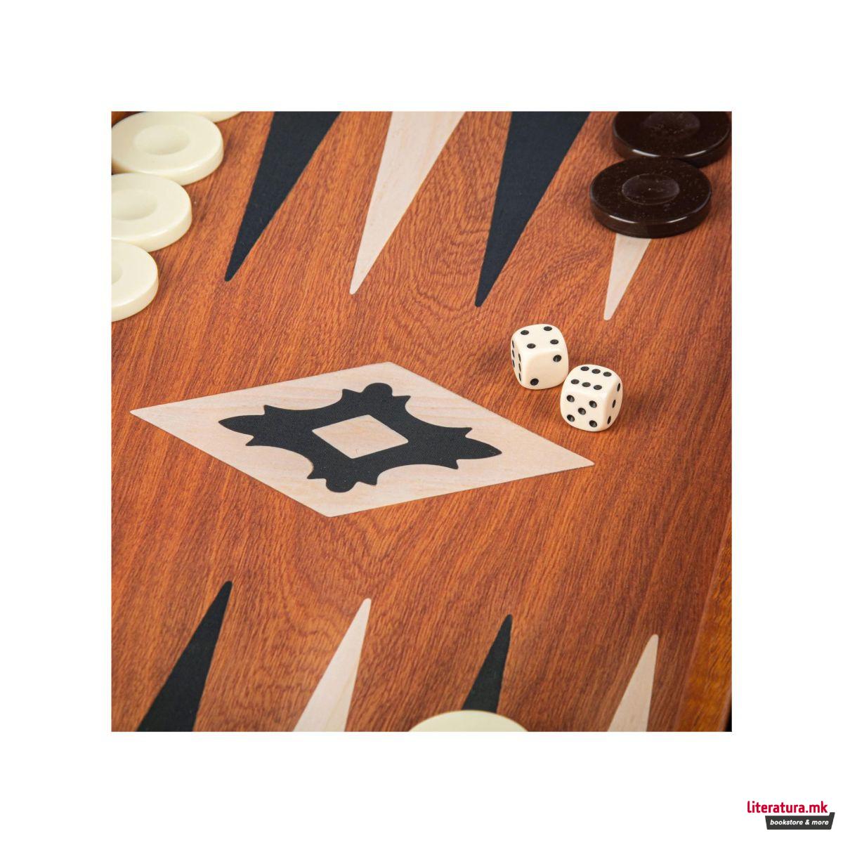 Сет за табла, Handcrafted Mahogany Replica 