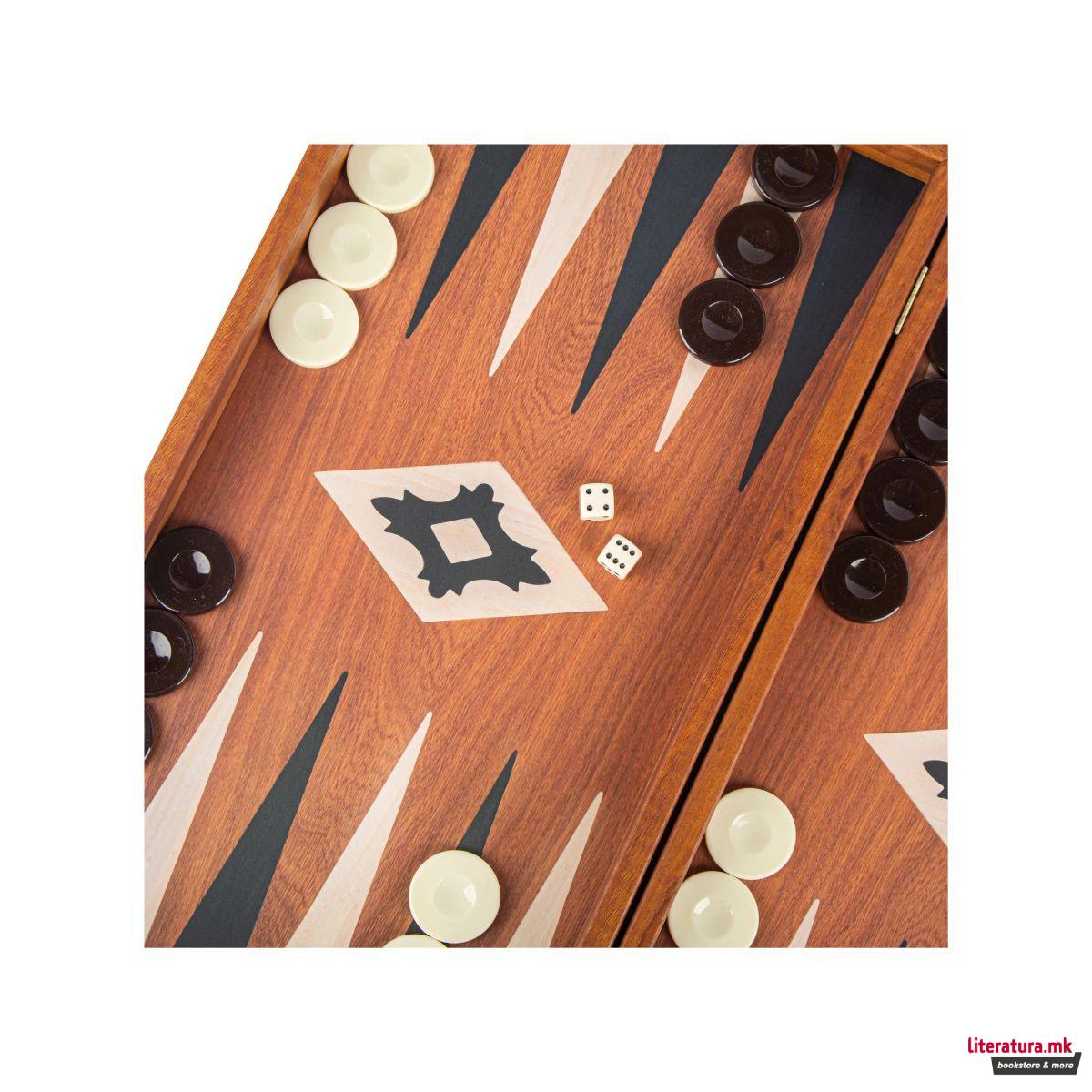 Сет за табла, Handcrafted Mahogany Replica 