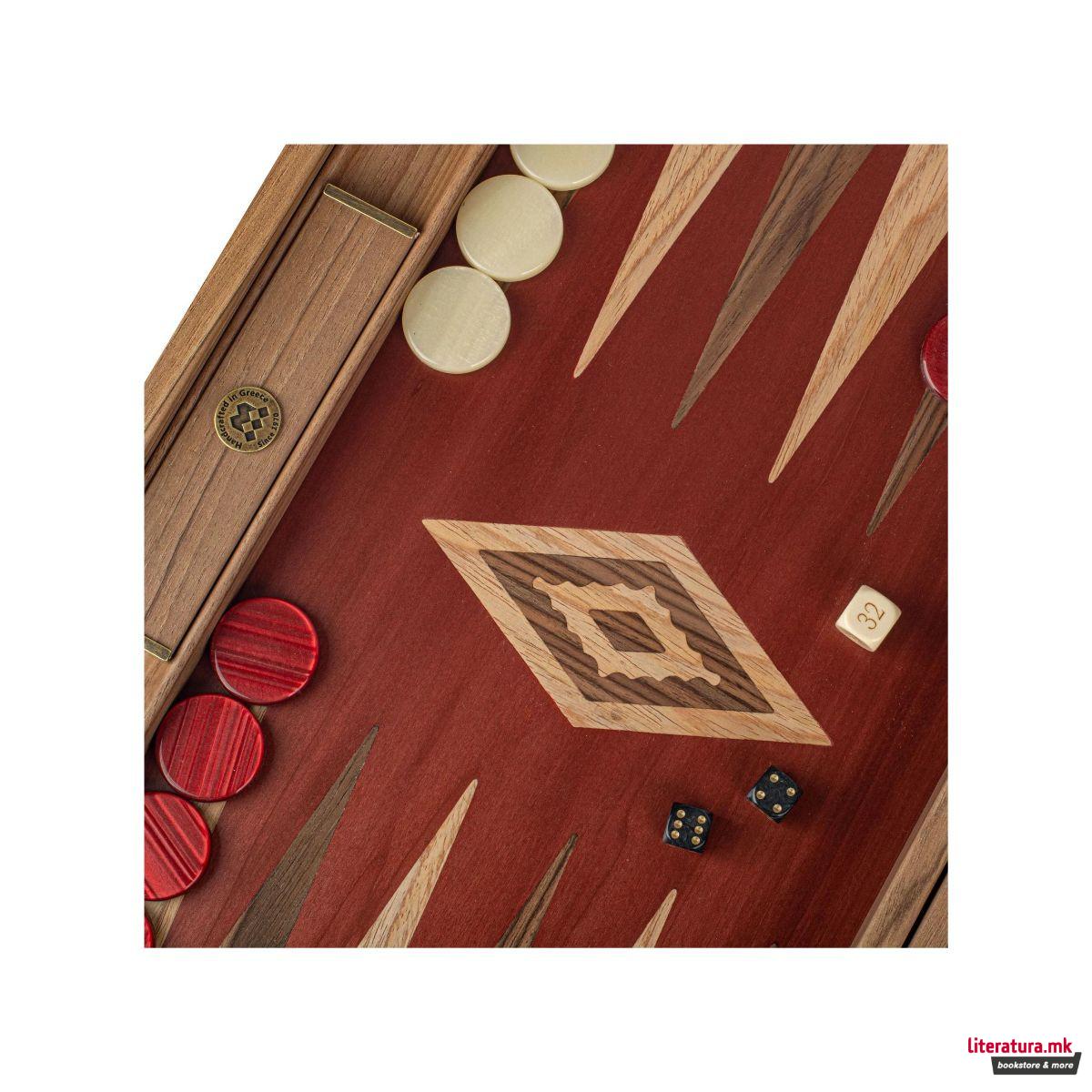 Сет за табла, Premium Handcrafted Walnut/Red Oak 