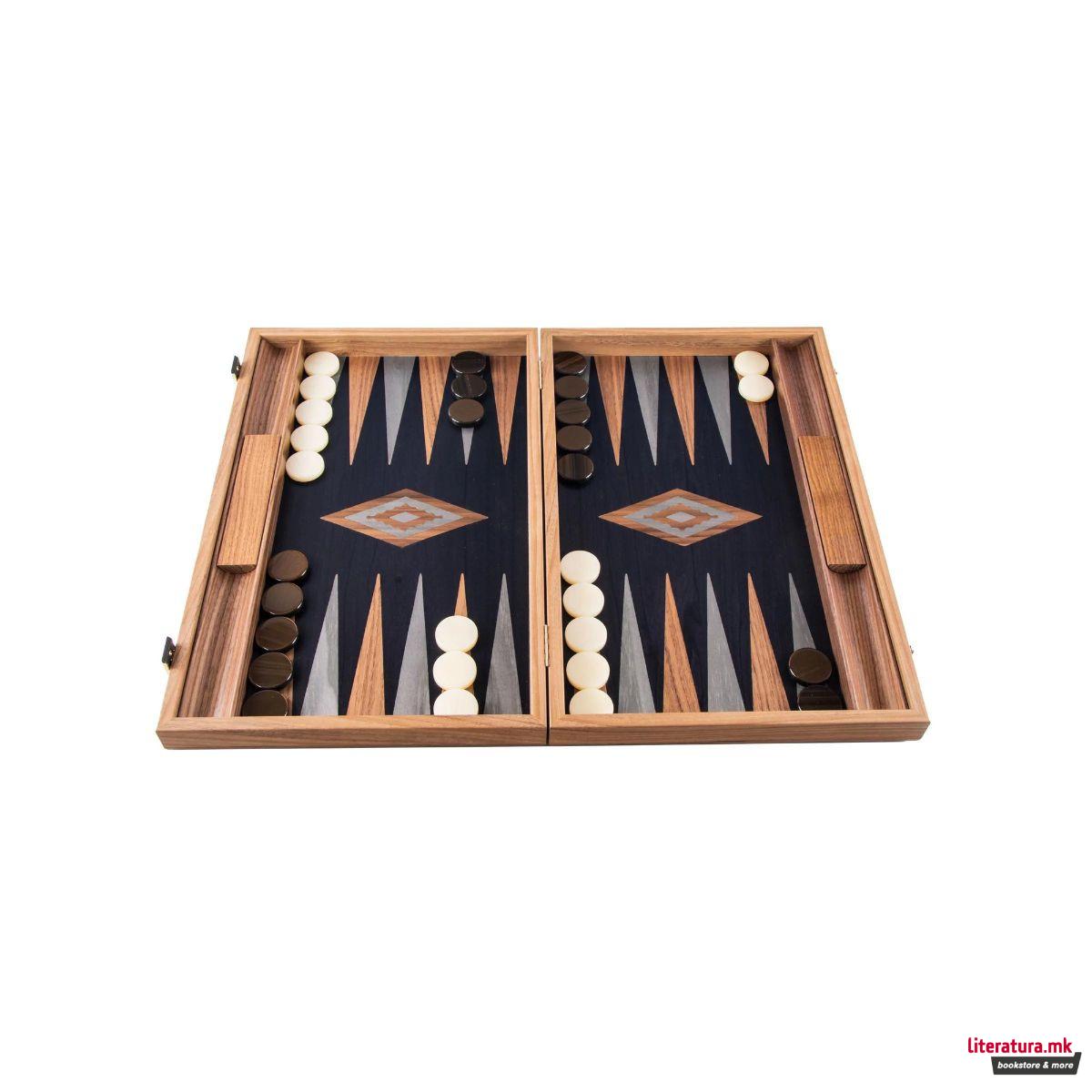 Сет за табла, Premium Handcrafted American Walnut/Black Oak 