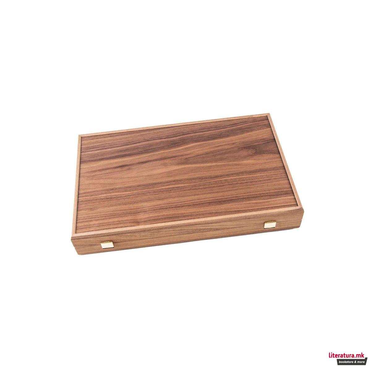 Сет за табла, Premium Handcrafted American Walnut/Black Oak 