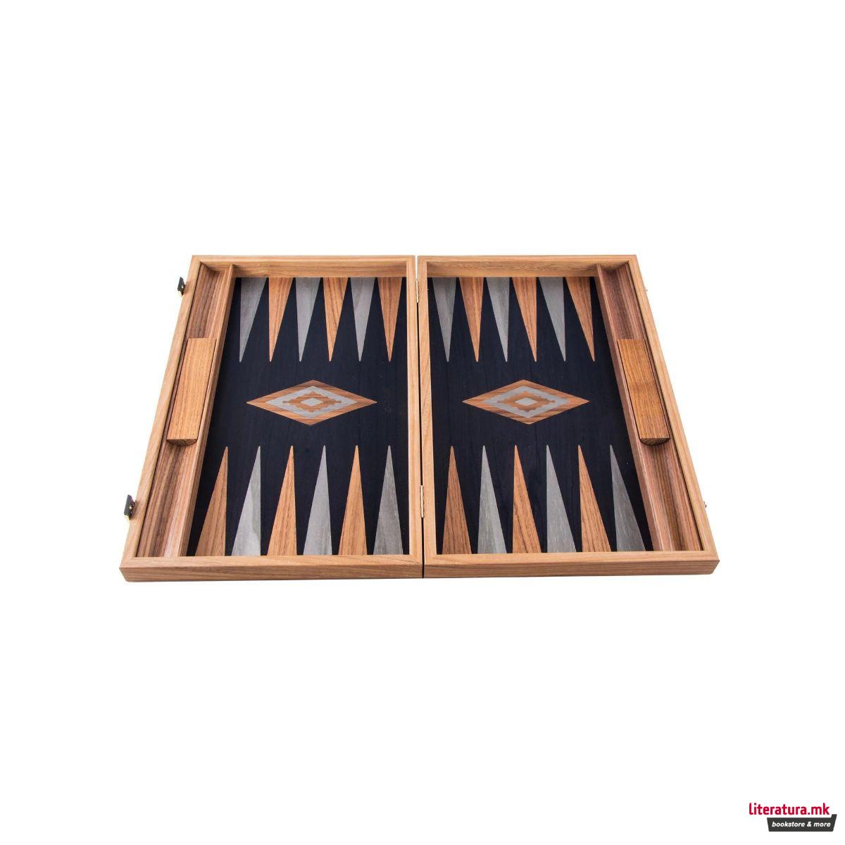 Сет за табла, Premium Handcrafted American Walnut/Black Oak 