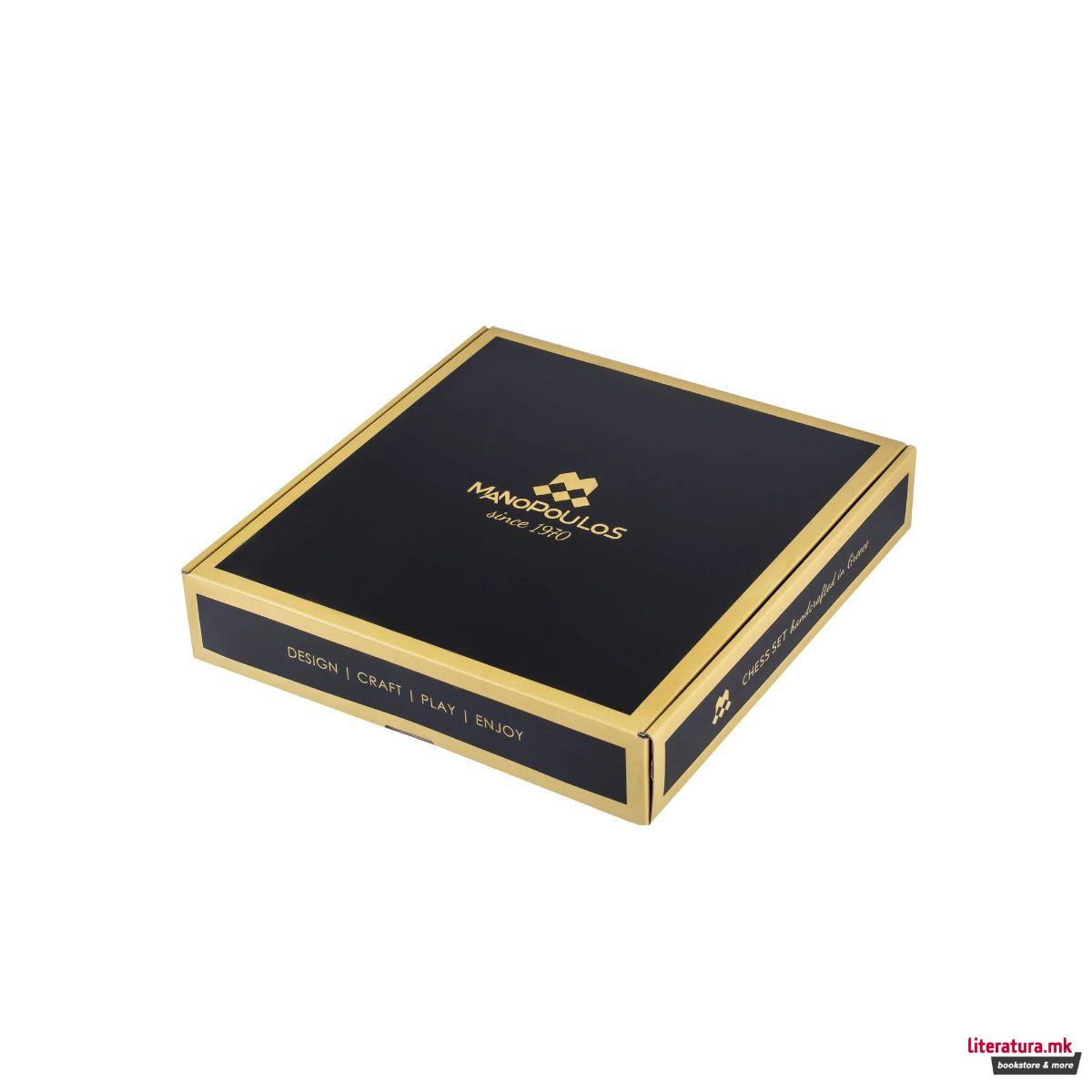 Сет за шах, Bauhaus Style, зелен, 40 x 40 cm 