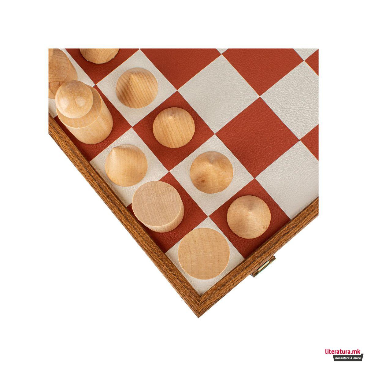 Сет за шах, Bauhaus Style, теракота, 40 x 40 cm 