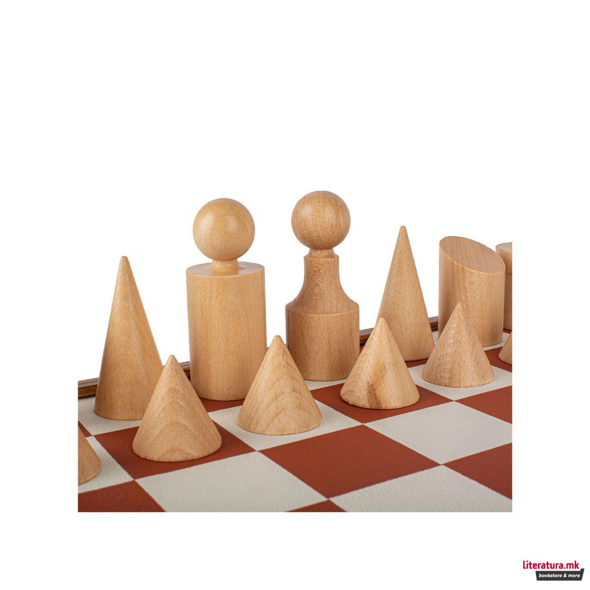 Сет за шах, Bauhaus Style, теракота, 40 x 40 cm 