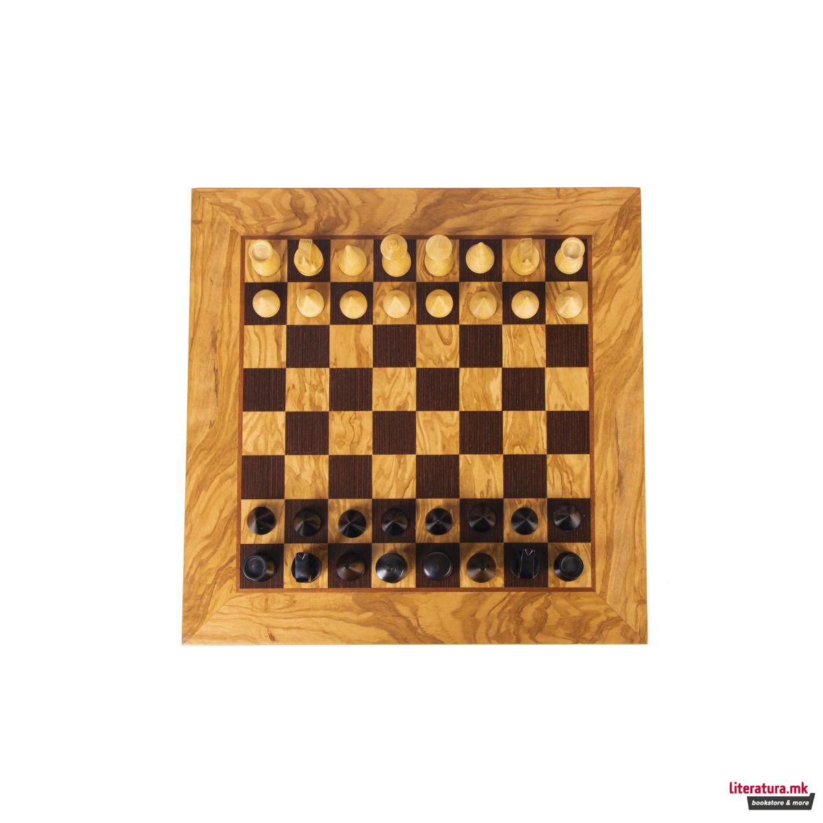 Сет за шах, Olive Burl/Modern Style Chessmen 