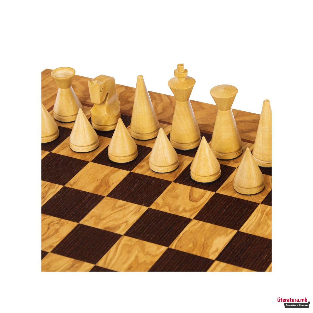 Сет за шах, Olive Burl/Modern Style Chessmen 