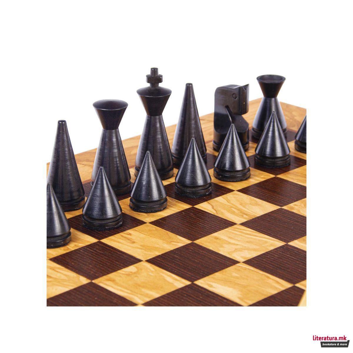 Сет за шах, Olive Burl/Modern Style Chessmen 