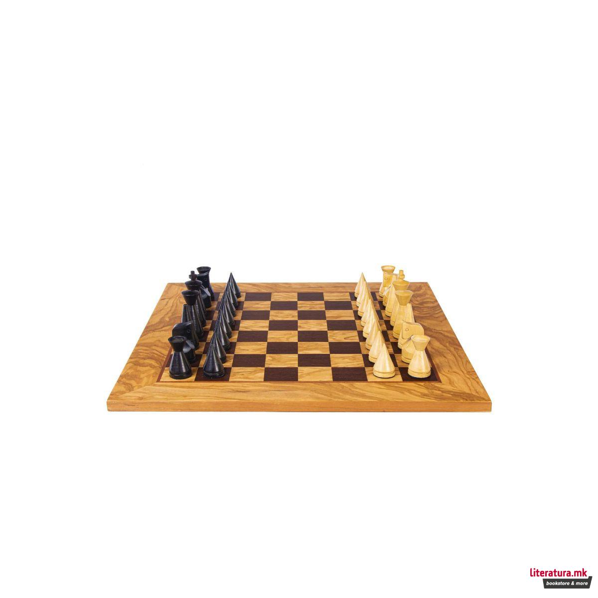 Сет за шах, Olive Burl/Modern Style Chessmen 