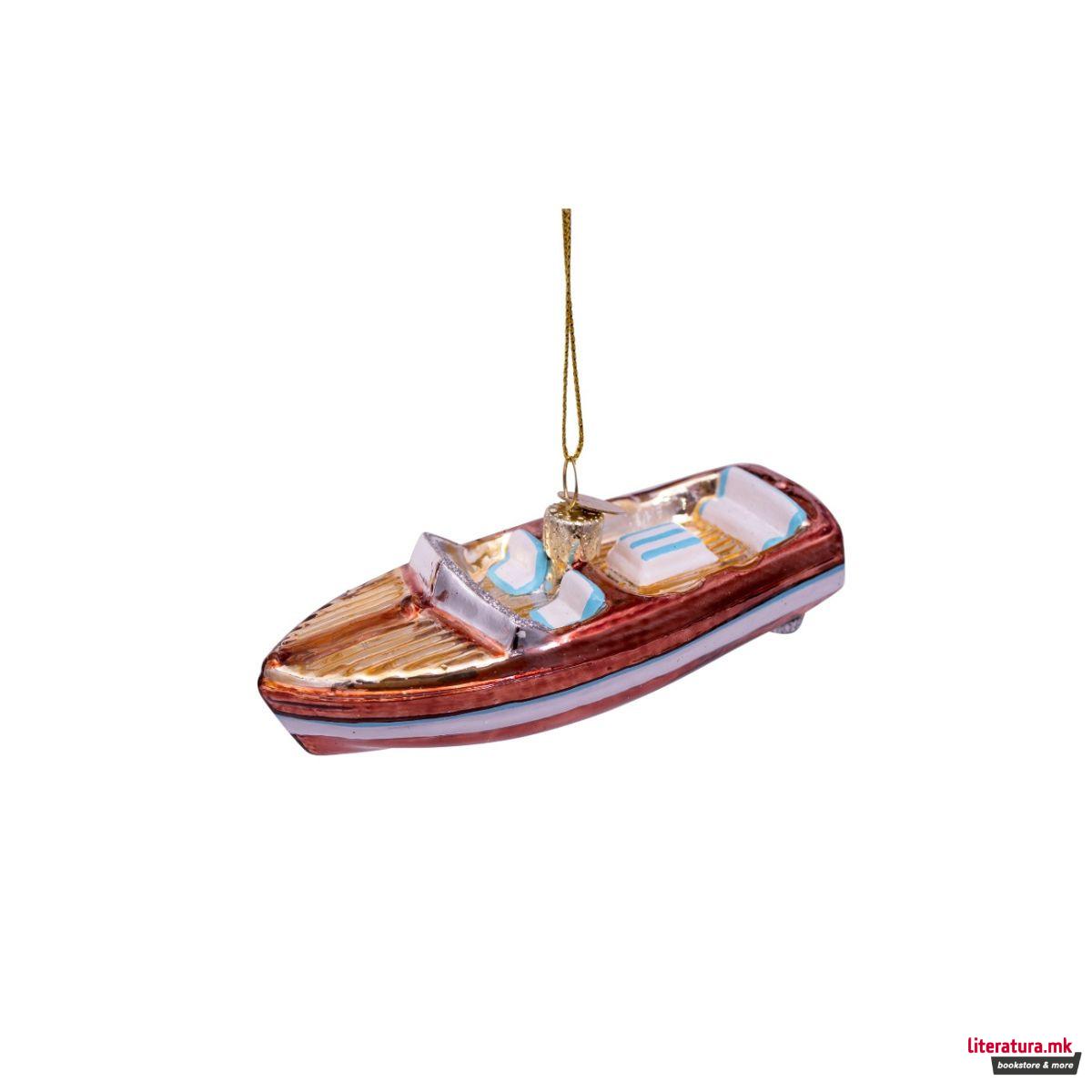 Лампион, Brown/White Boat, 3.5 cm 